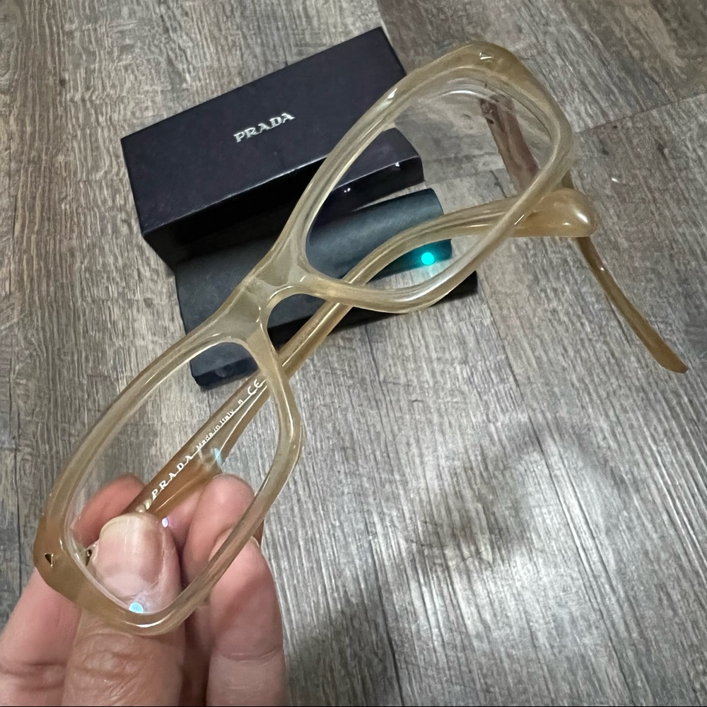 Authentic Prada Eyeglasses VPR 16N HONEY GAD-1O1 - Picture 5 of 11